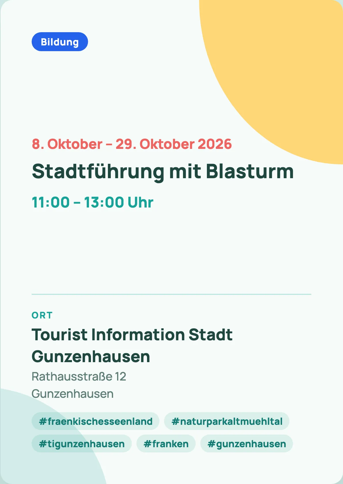 Veranstaltungsflyer