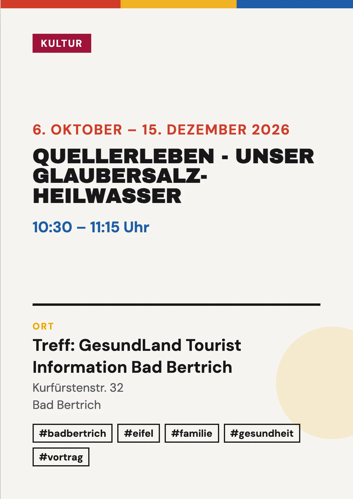 Veranstaltungsflyer