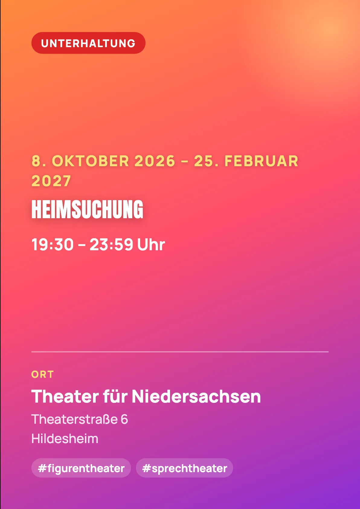 Veranstaltungsflyer