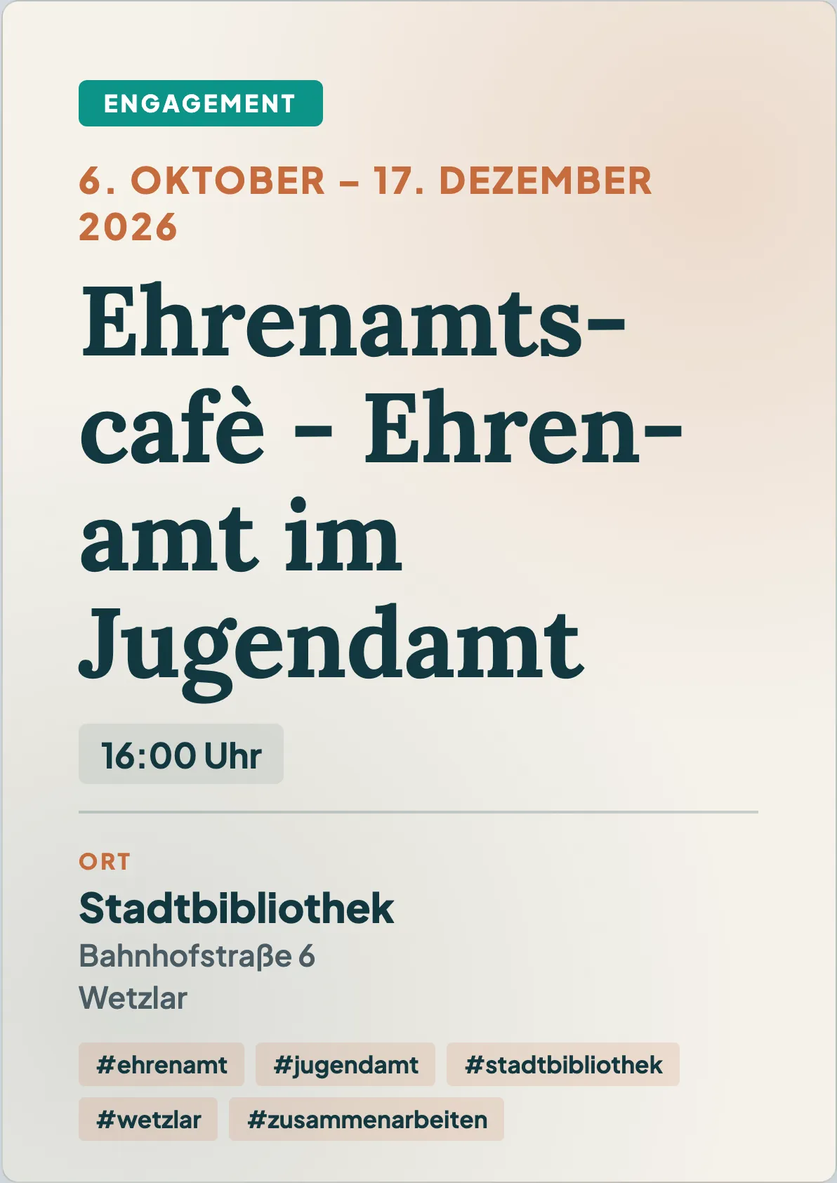 Veranstaltungsflyer
