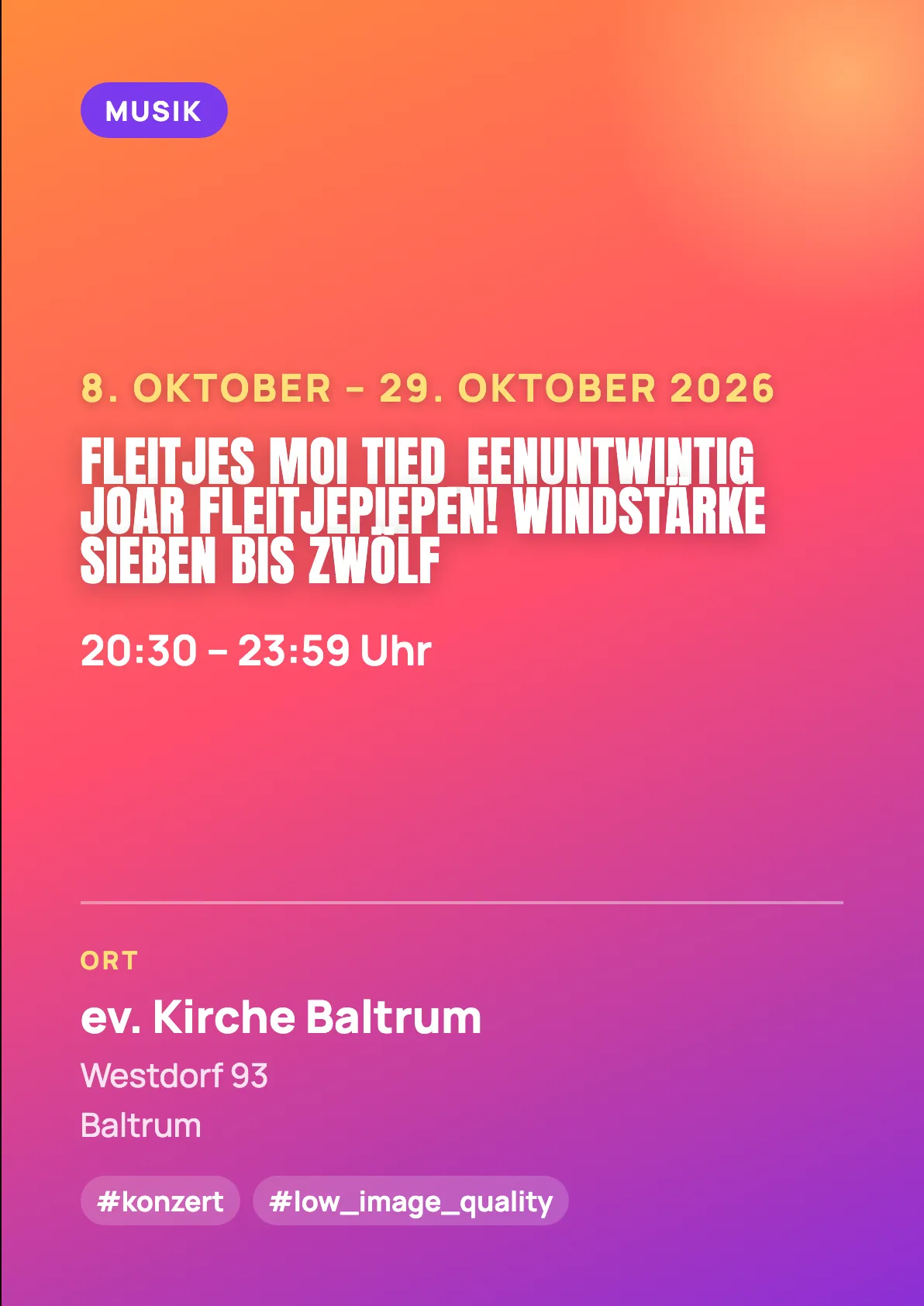 Veranstaltungsflyer