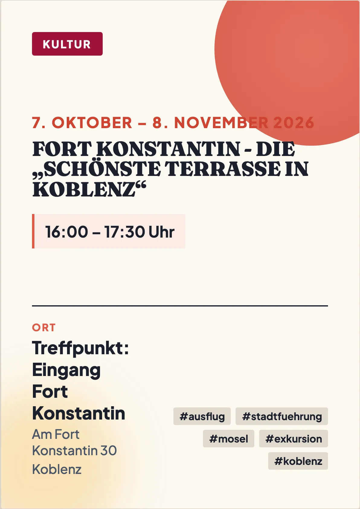 Veranstaltungsflyer