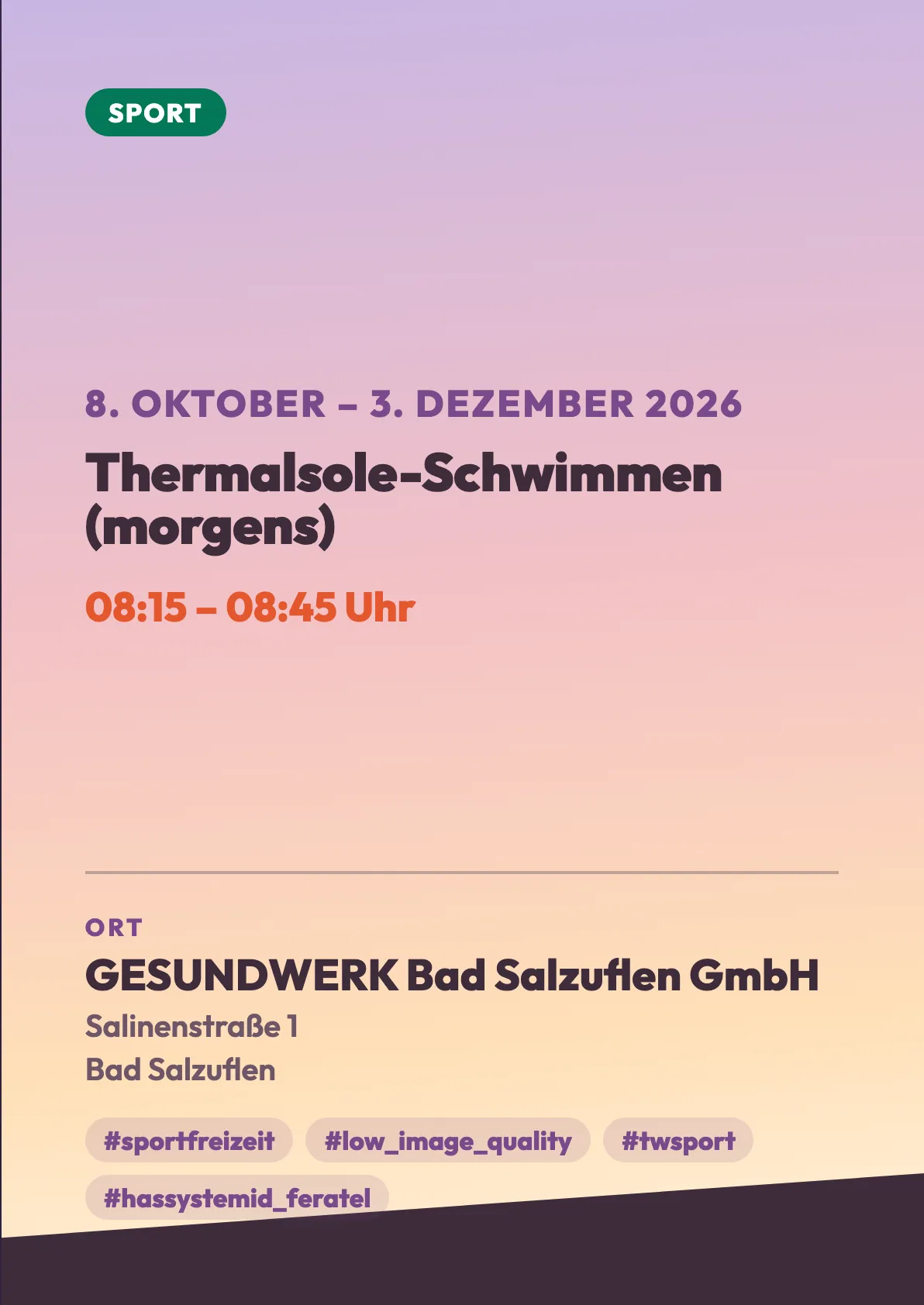 Veranstaltungsflyer