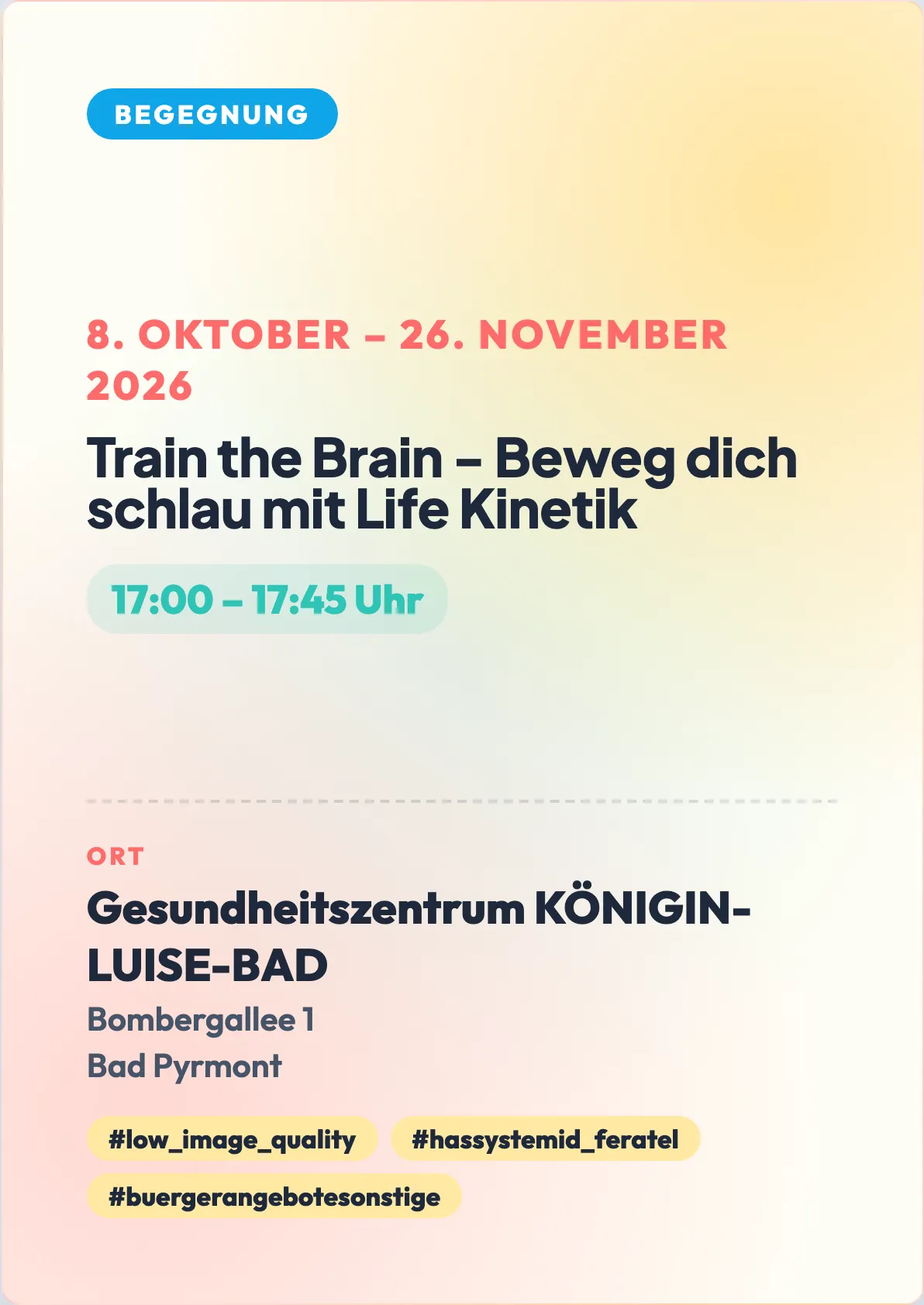 Veranstaltungsflyer