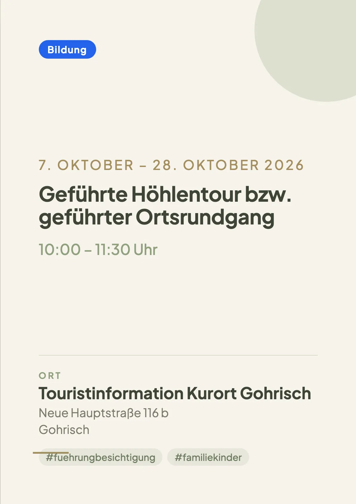 Veranstaltungsflyer