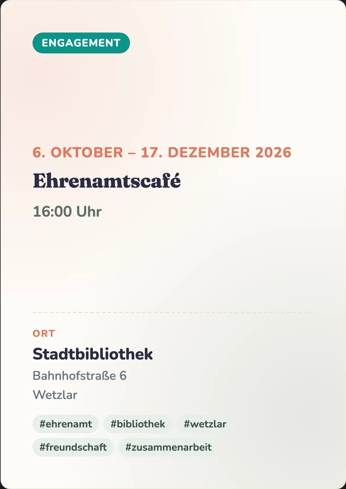 Veranstaltungsflyer