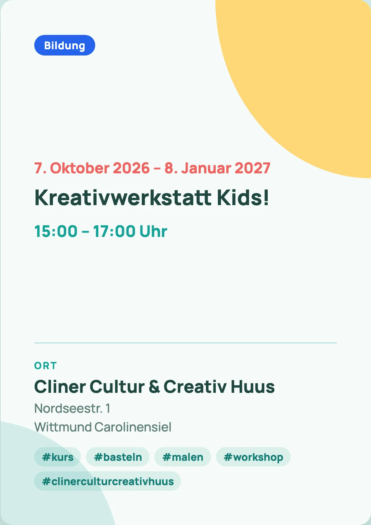 Veranstaltungsflyer
