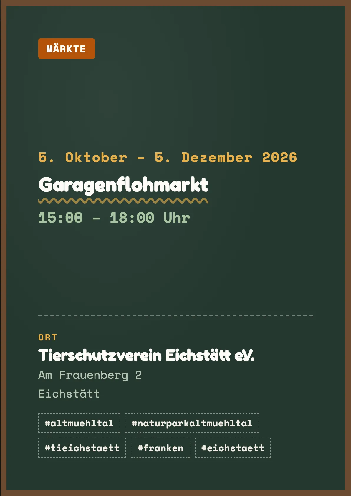 Veranstaltungsflyer