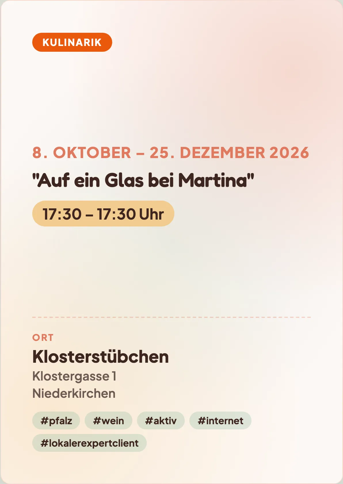 Veranstaltungsflyer