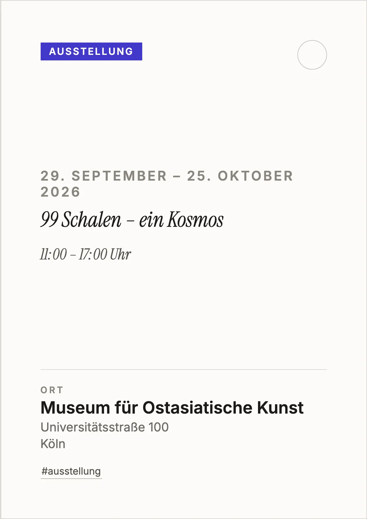 Veranstaltungsflyer