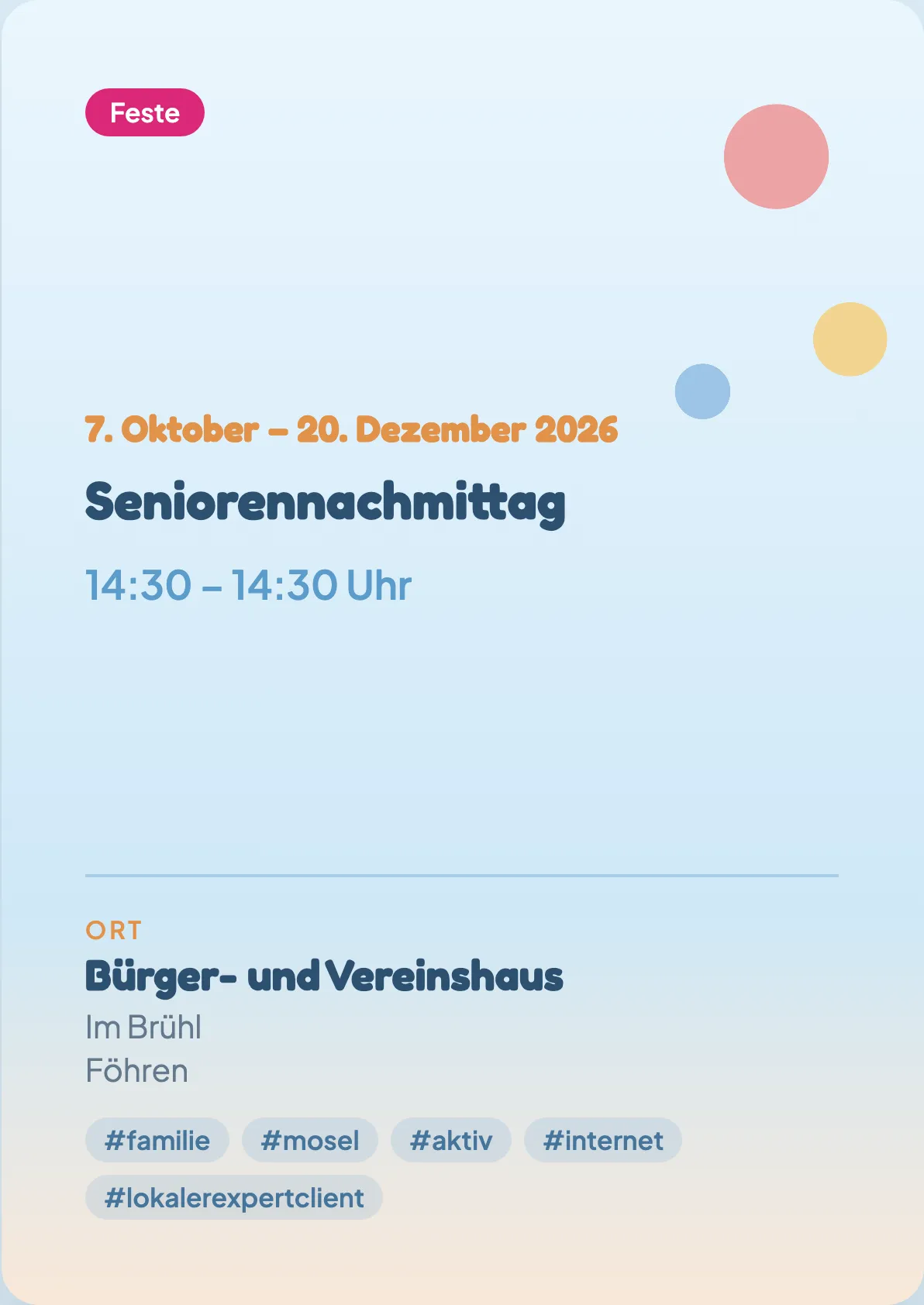 Veranstaltungsflyer