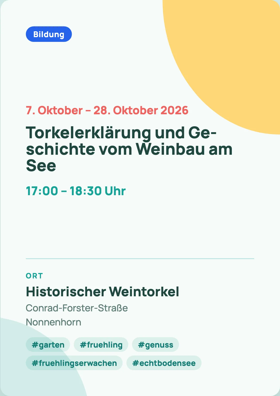 Veranstaltungsflyer