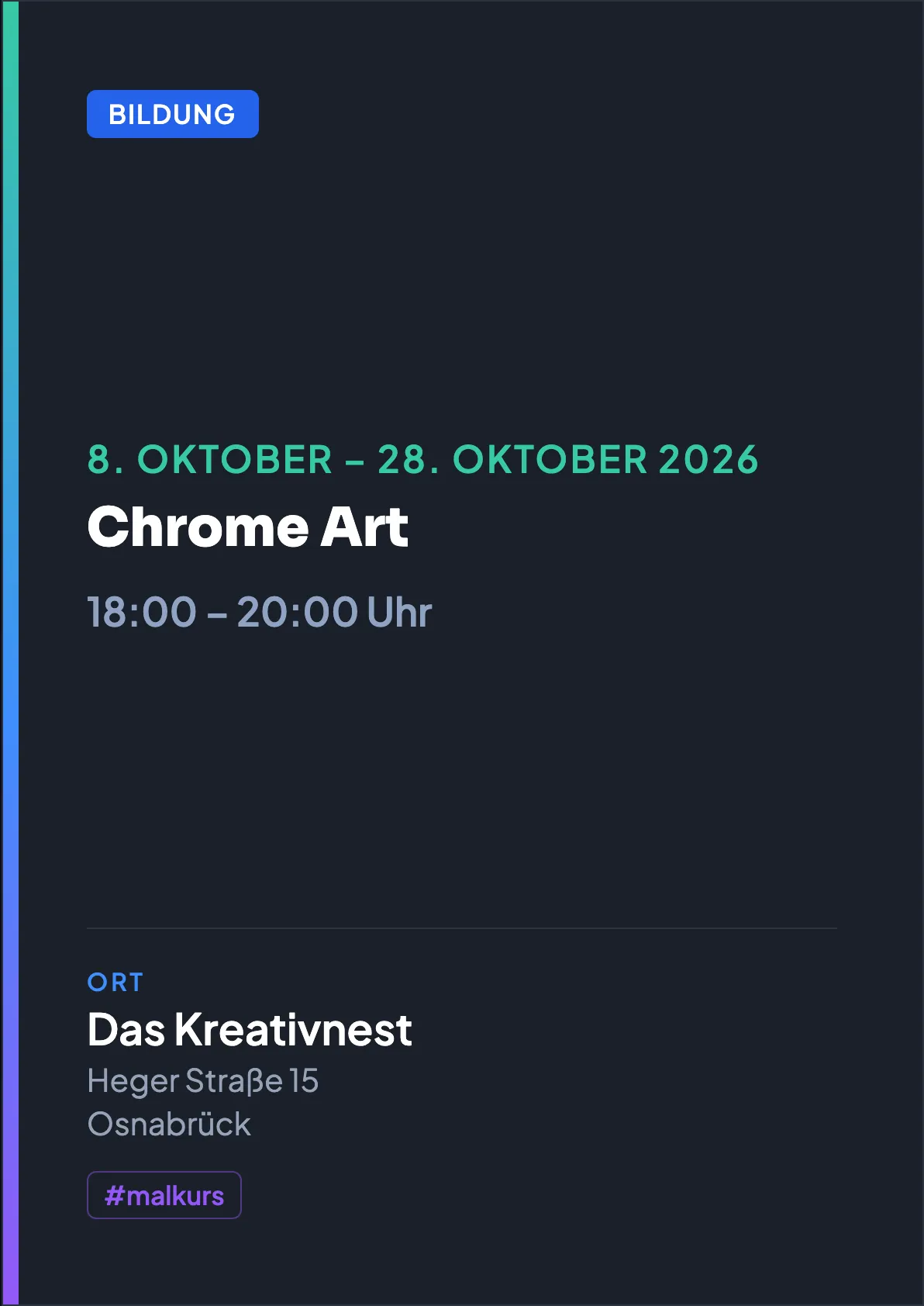 Veranstaltungsflyer