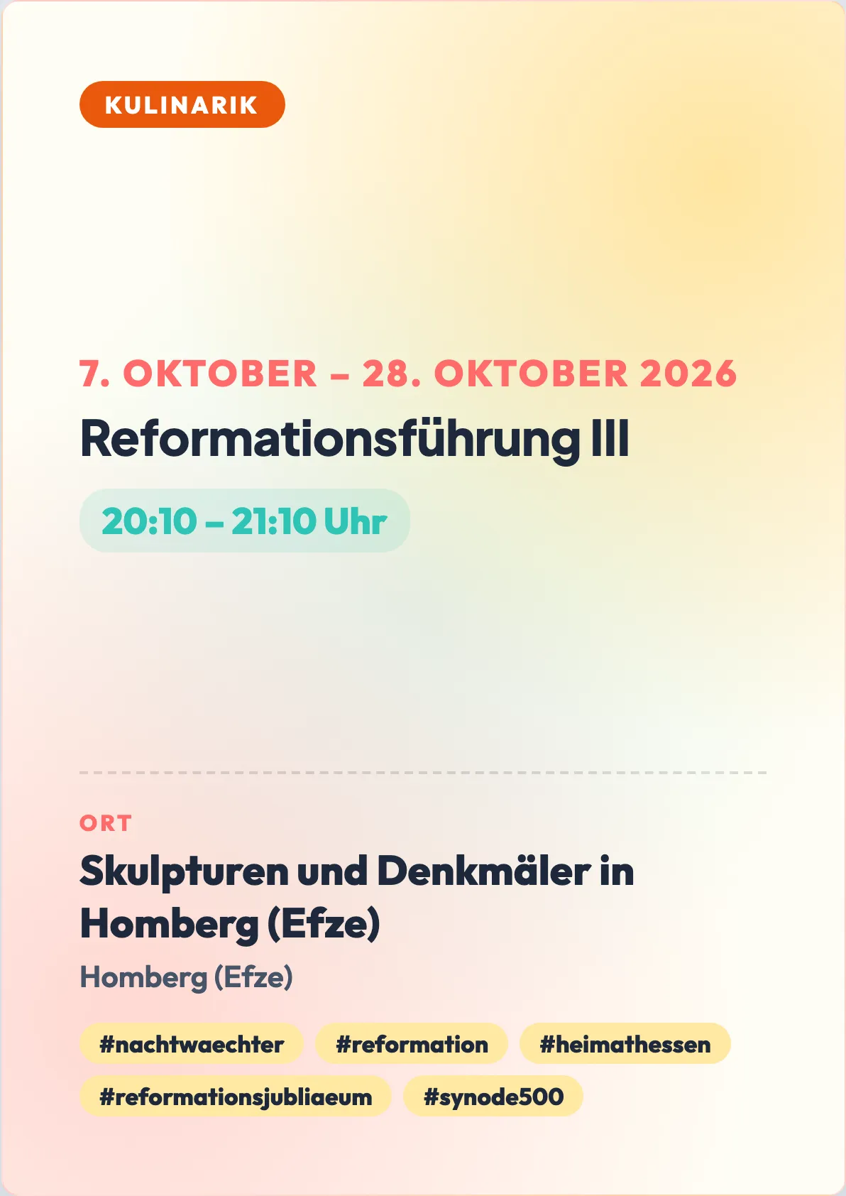 Veranstaltungsflyer