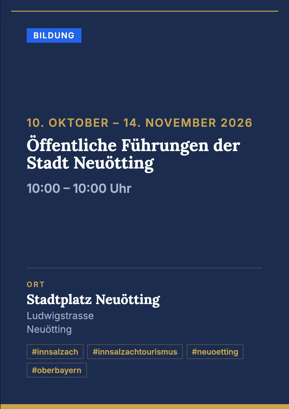 Veranstaltungsflyer