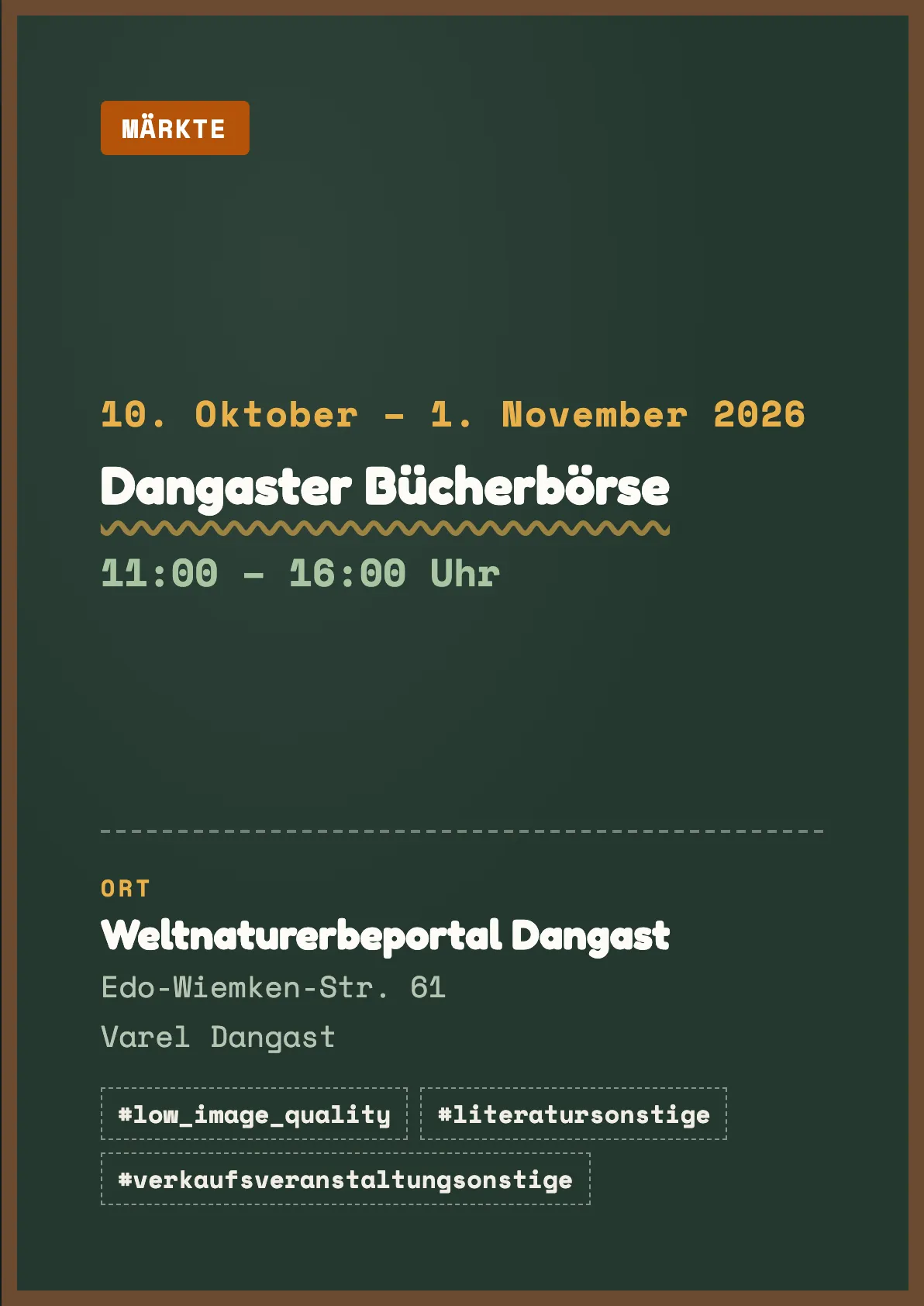 Veranstaltungsflyer