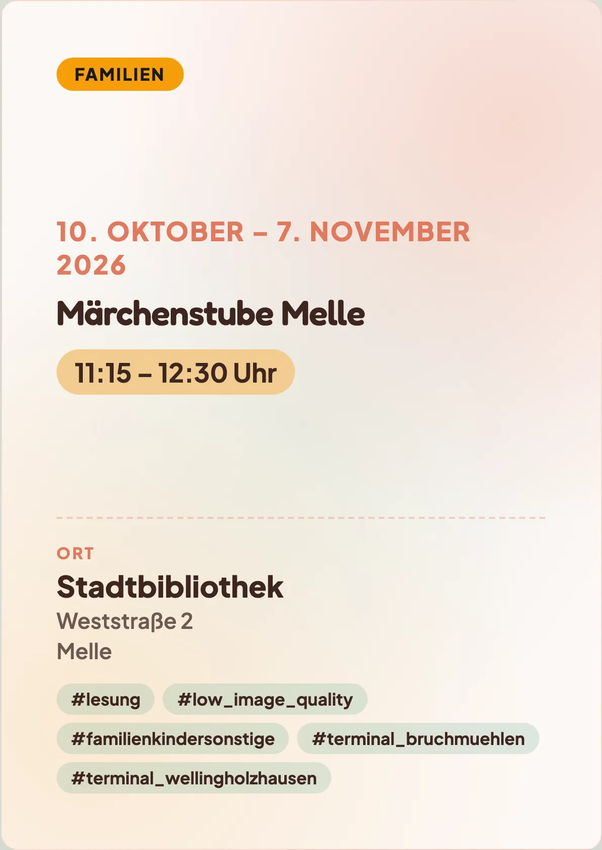Veranstaltungsflyer