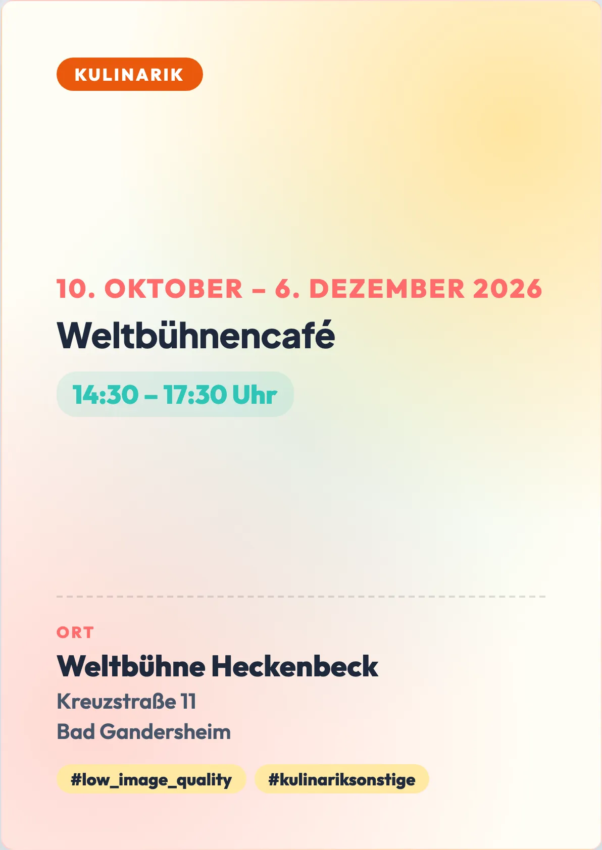 Veranstaltungsflyer