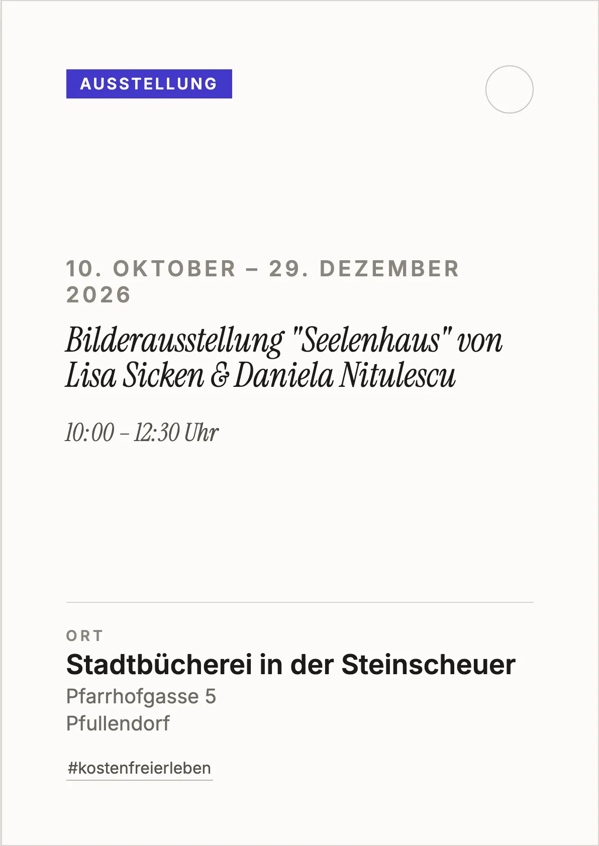 Veranstaltungsflyer