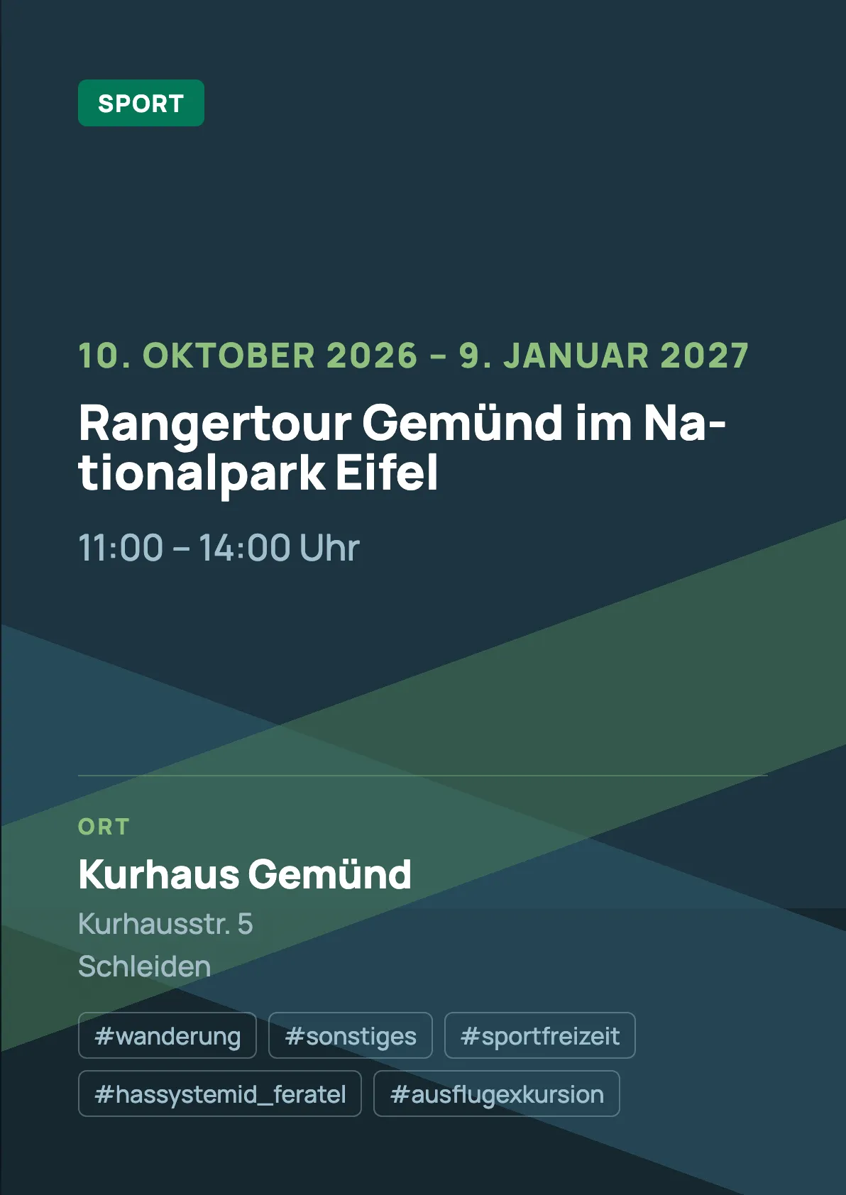 Veranstaltungsflyer