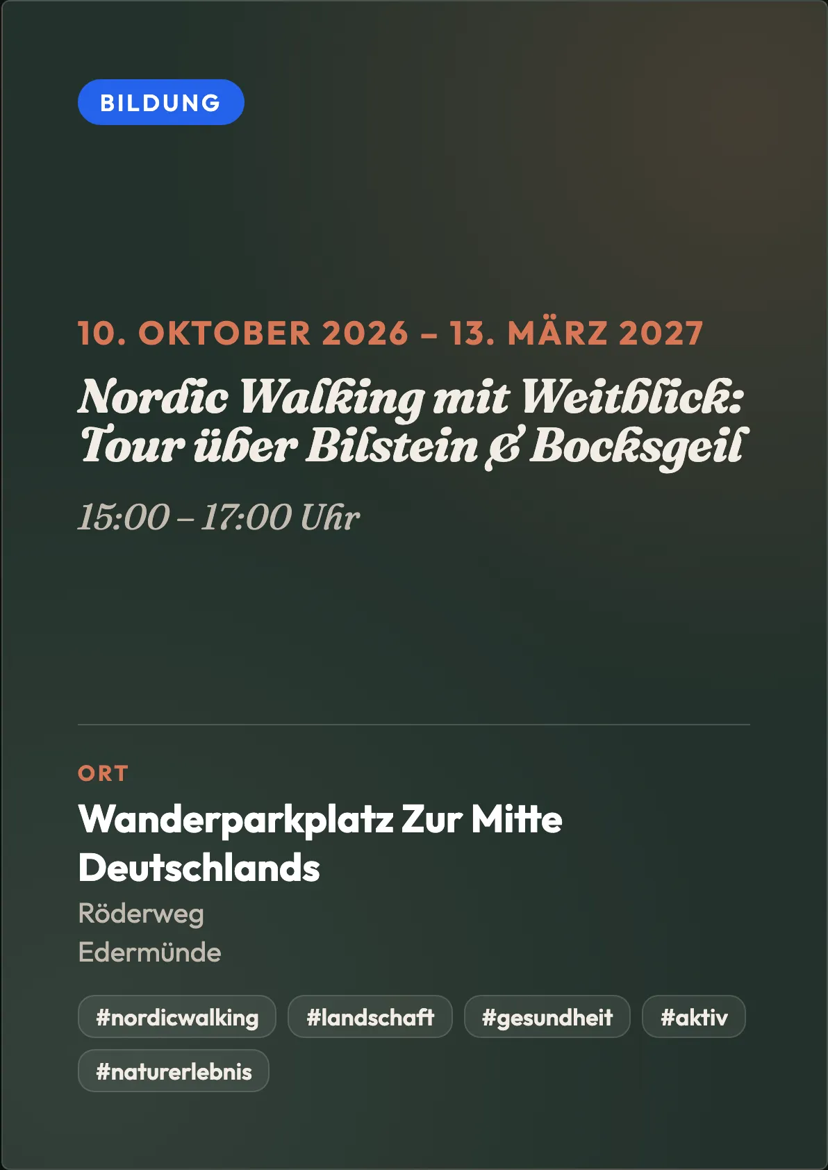 Veranstaltungsflyer
