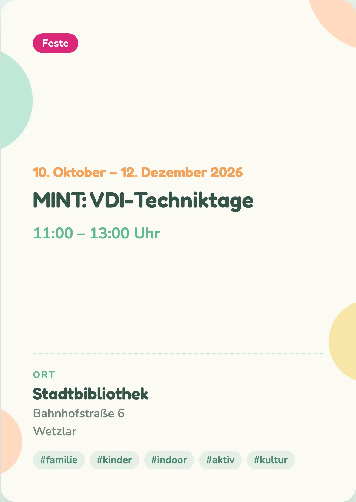 Veranstaltungsflyer