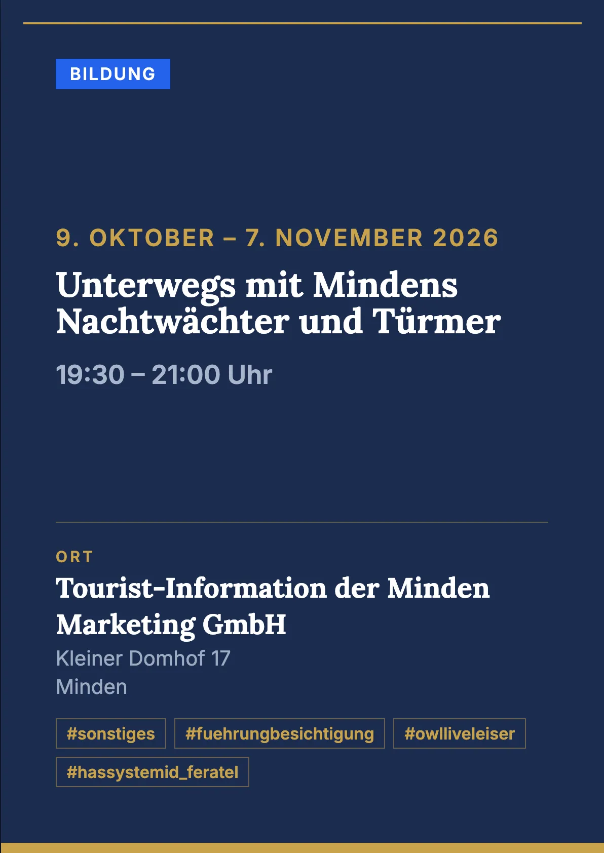 Veranstaltungsflyer