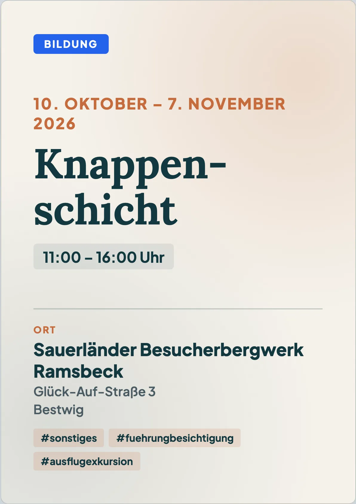 Veranstaltungsflyer