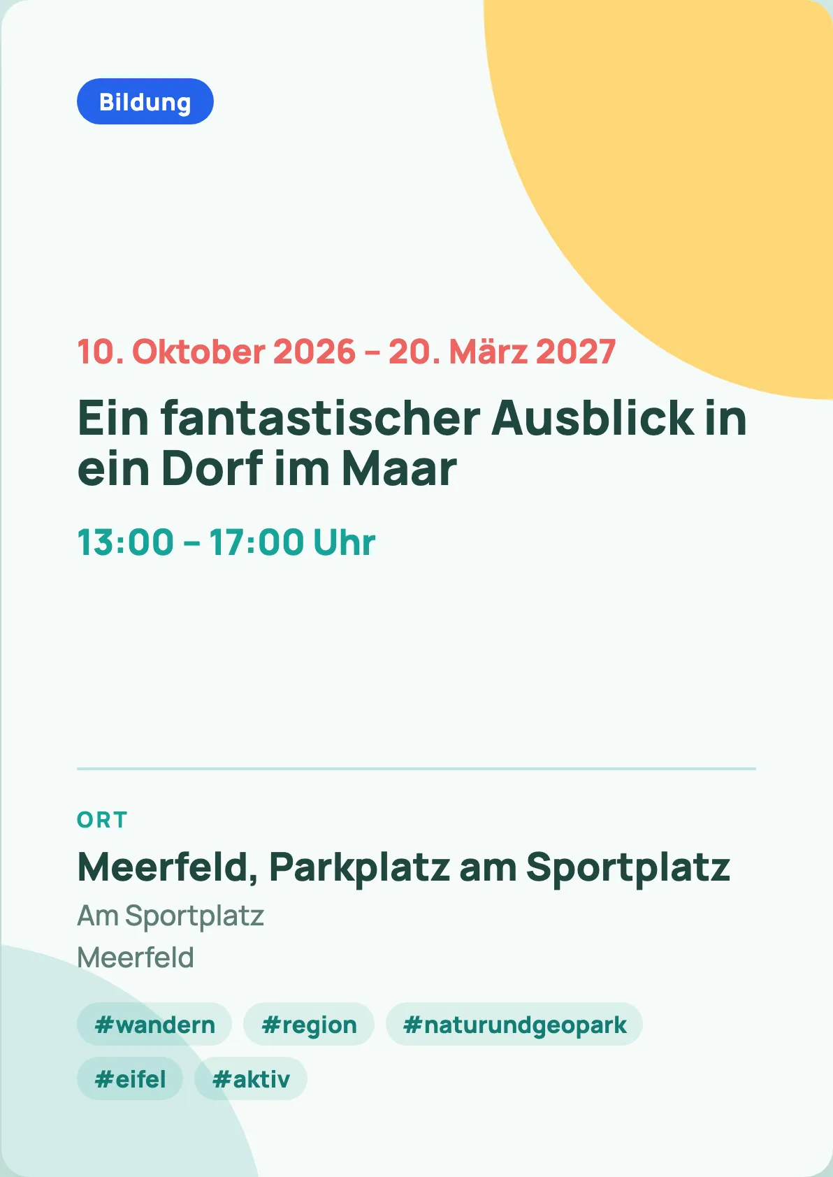Veranstaltungsflyer