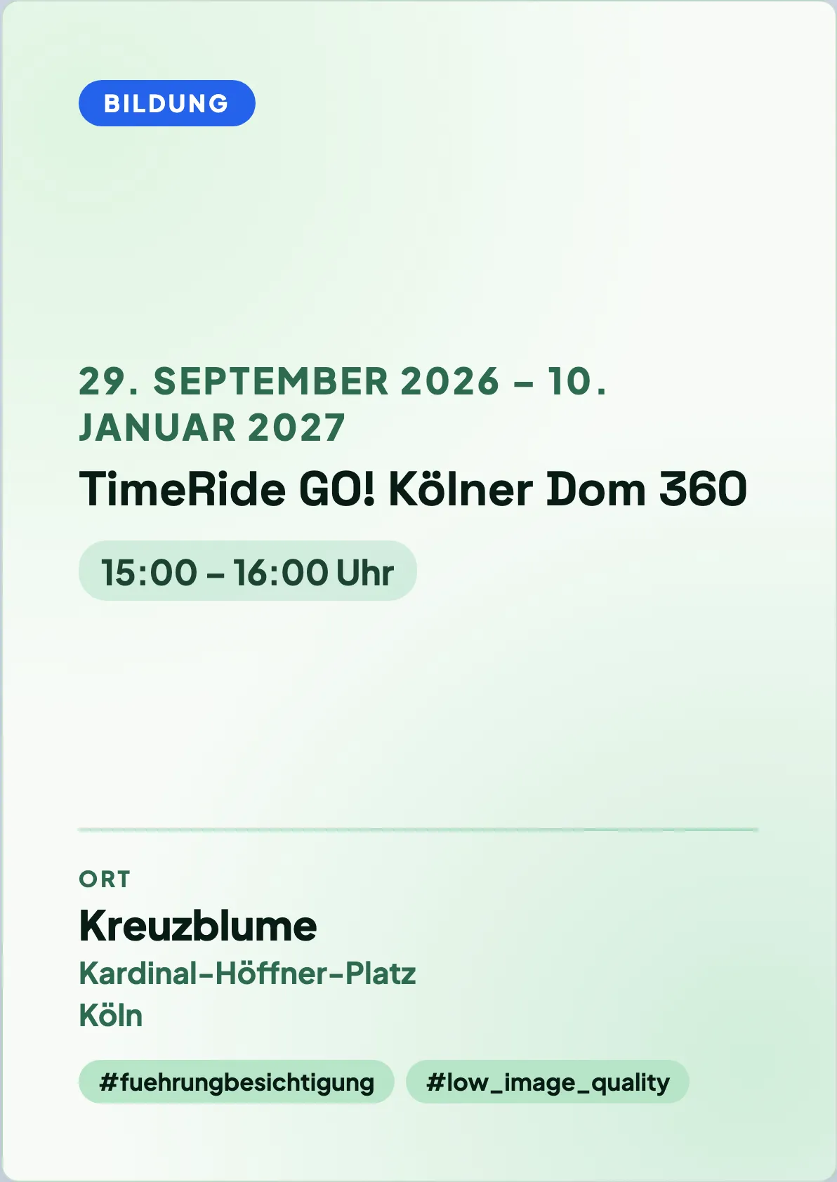 Veranstaltungsflyer