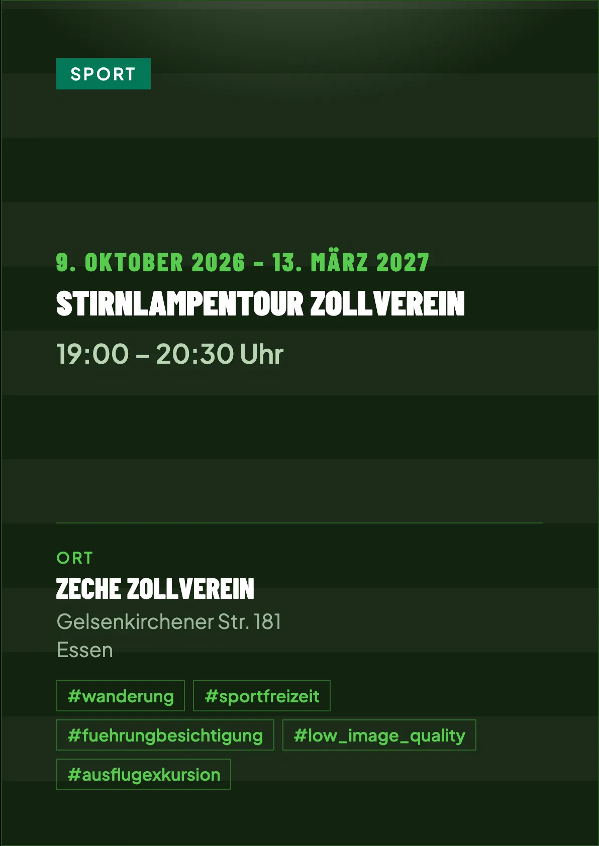 Veranstaltungsflyer