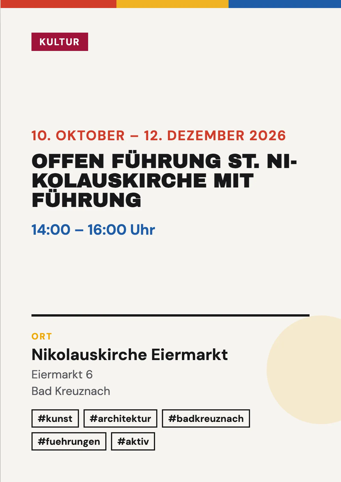 Veranstaltungsflyer