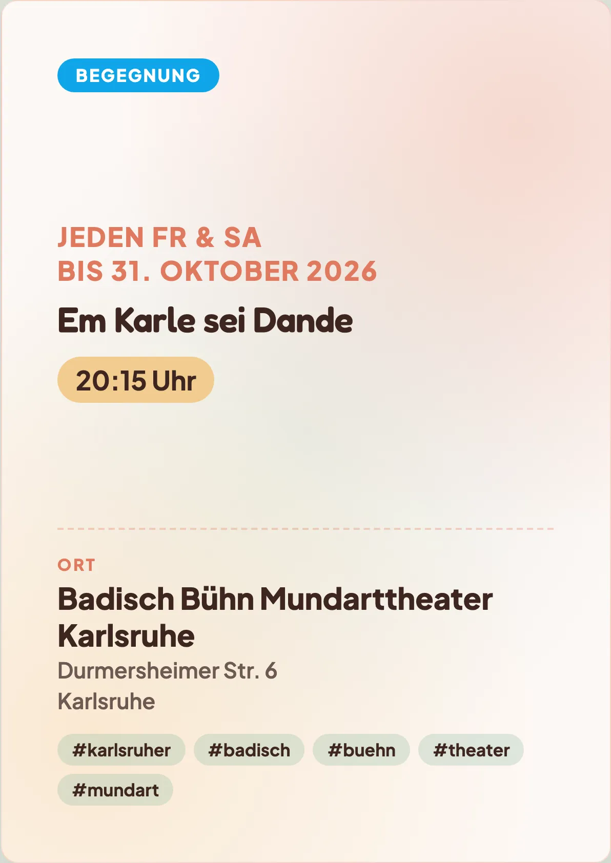 Veranstaltungsflyer