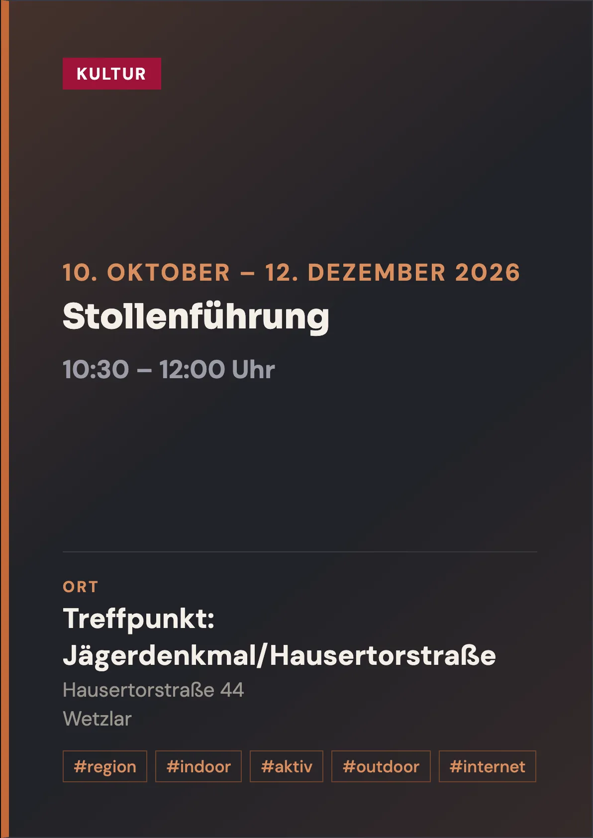 Veranstaltungsflyer