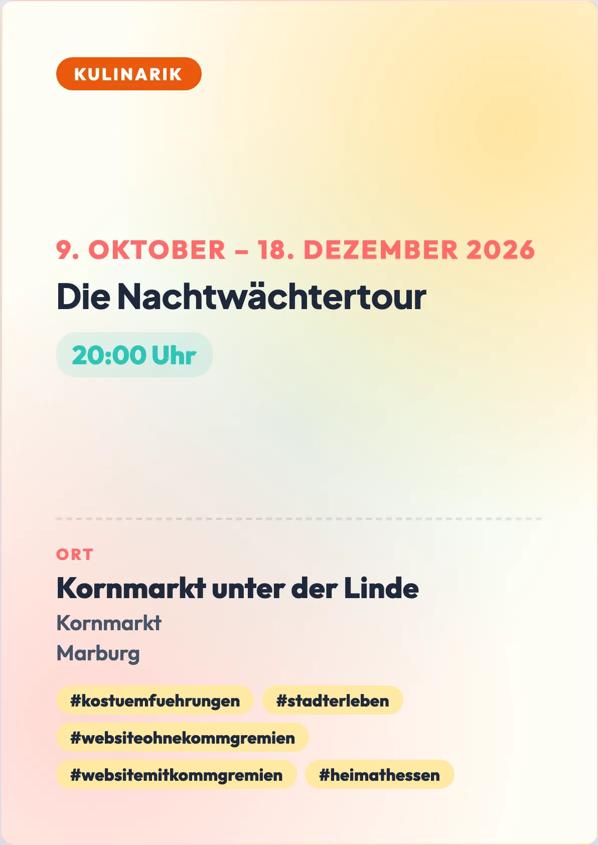 Veranstaltungsflyer