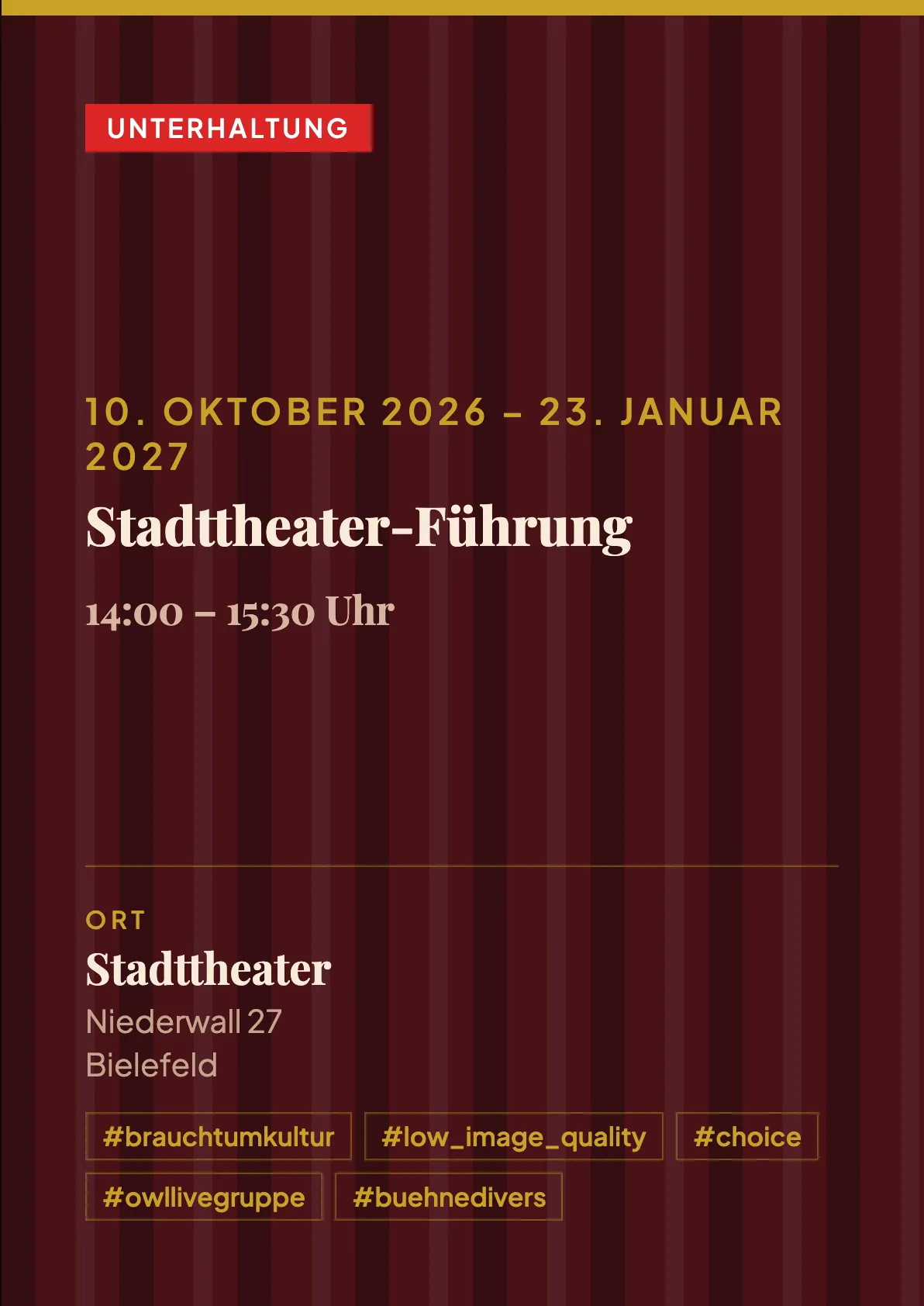 Veranstaltungsflyer