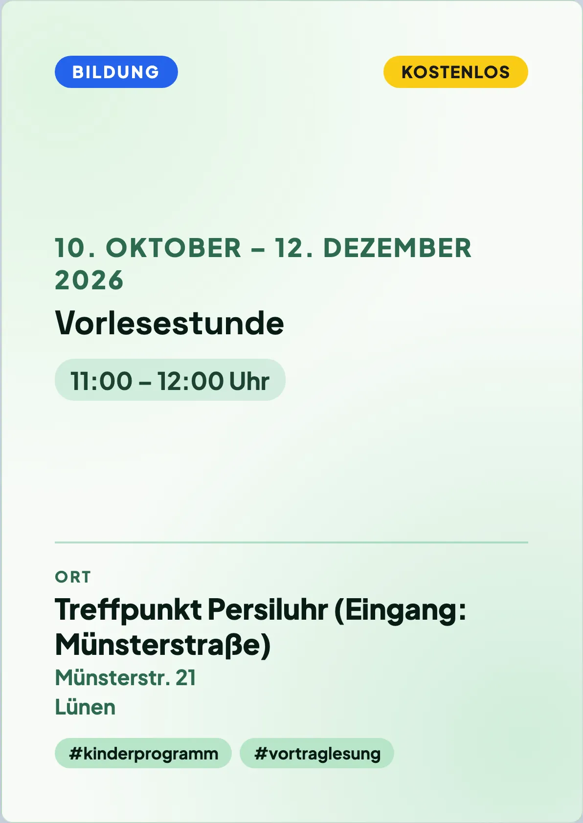 Veranstaltungsflyer
