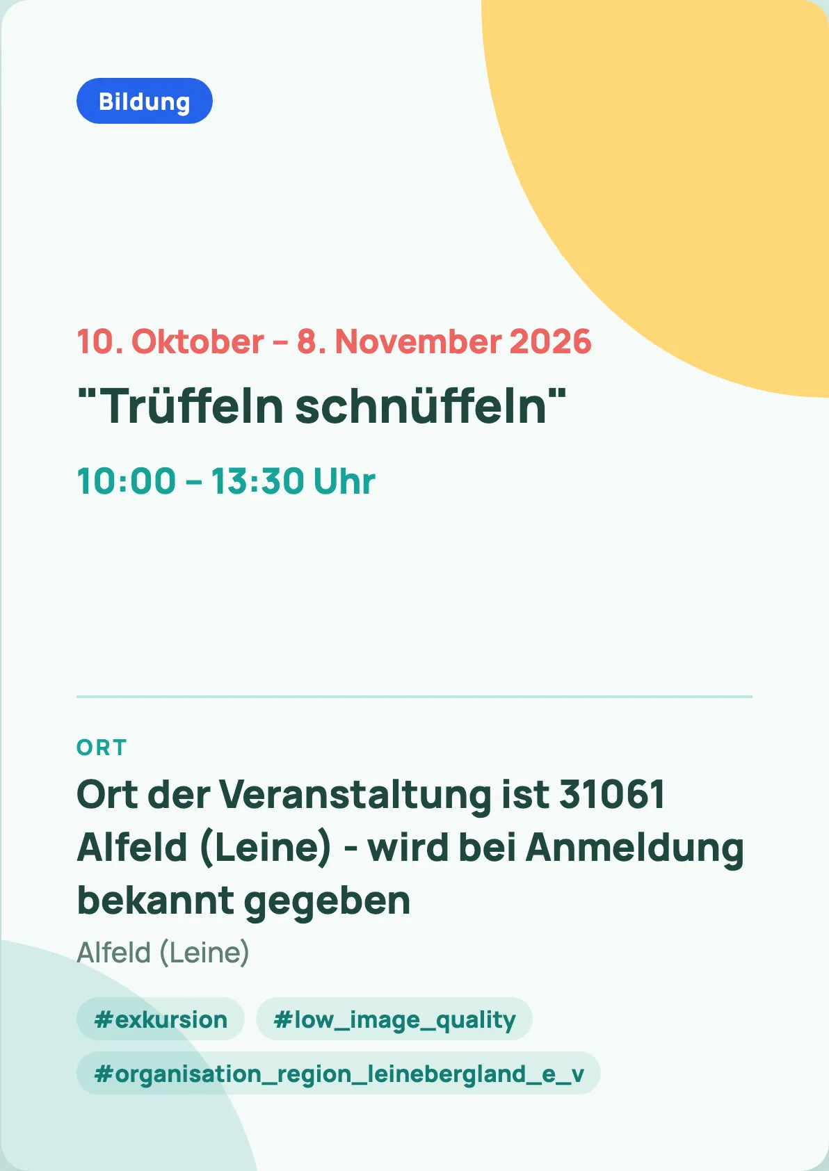 Veranstaltungsflyer
