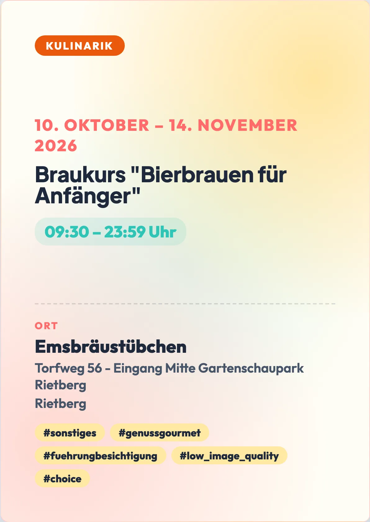 Veranstaltungsflyer
