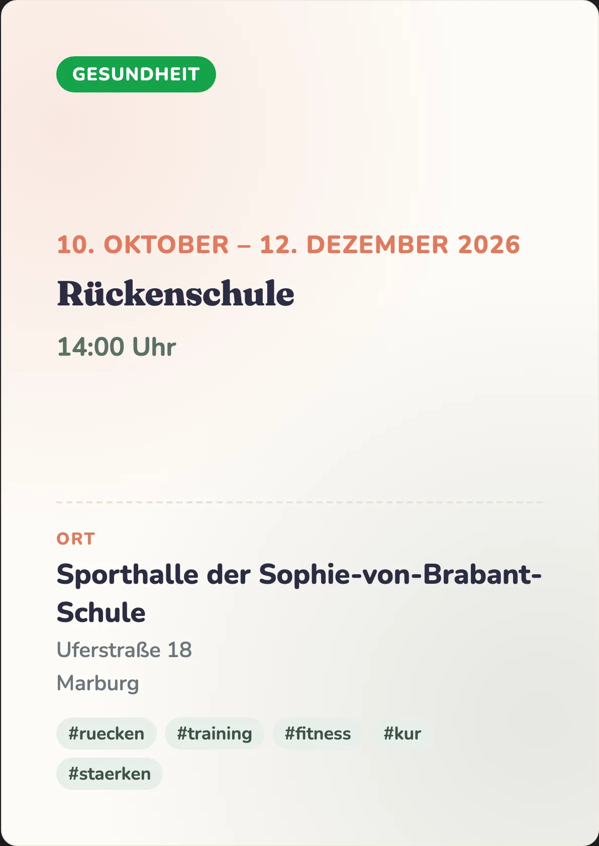 Veranstaltungsflyer