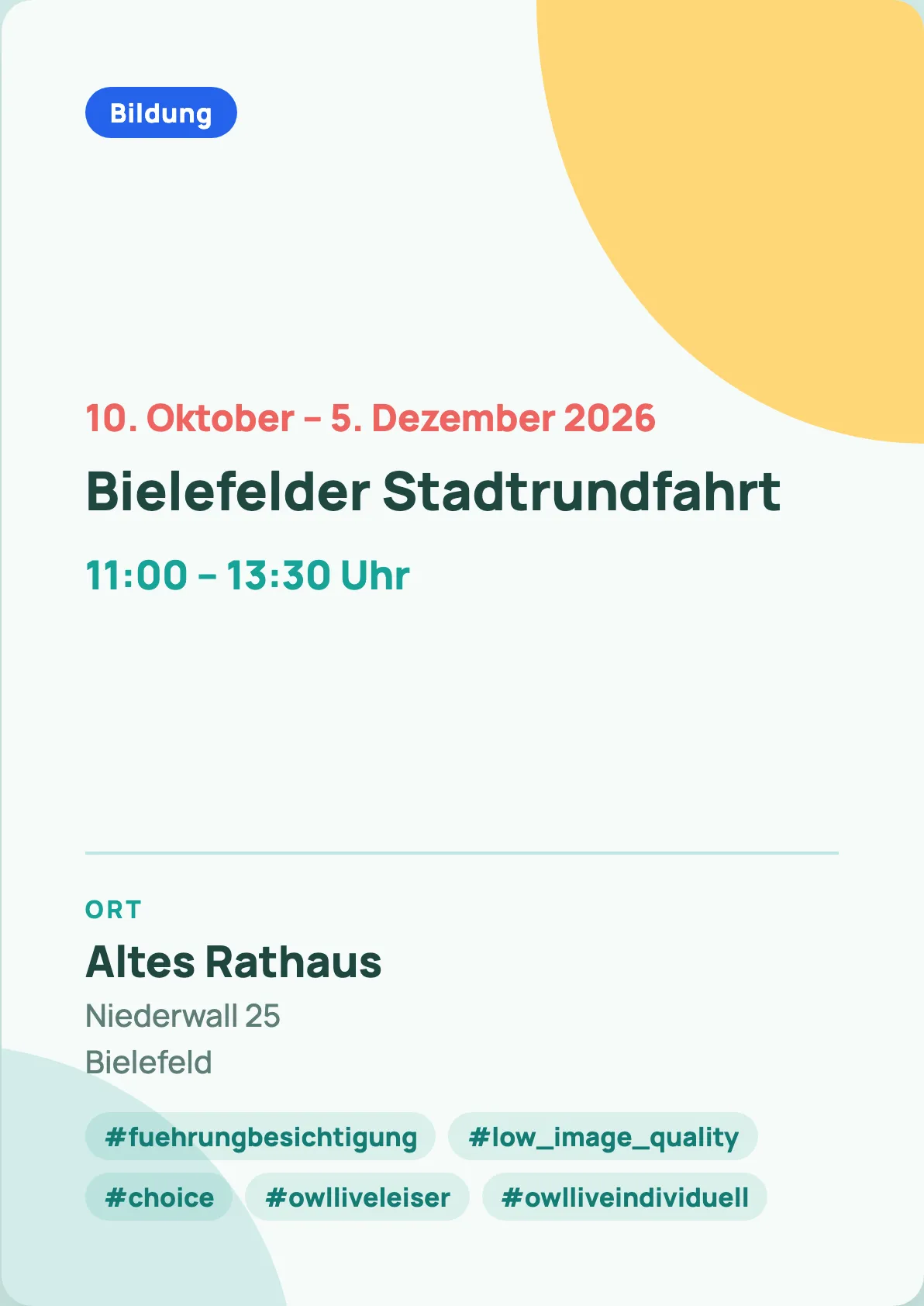 Veranstaltungsflyer