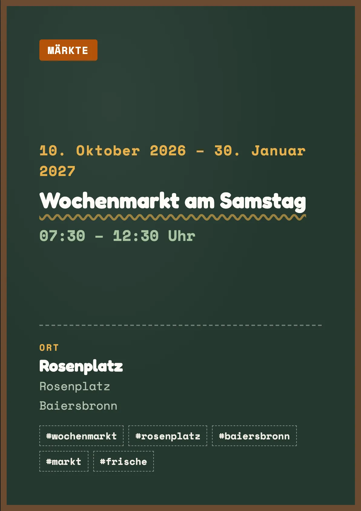 Veranstaltungsflyer
