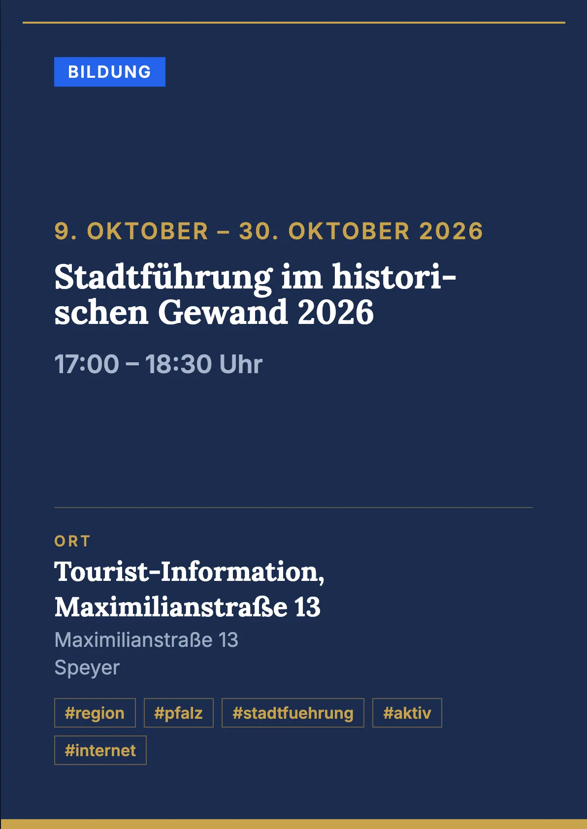 Veranstaltungsflyer