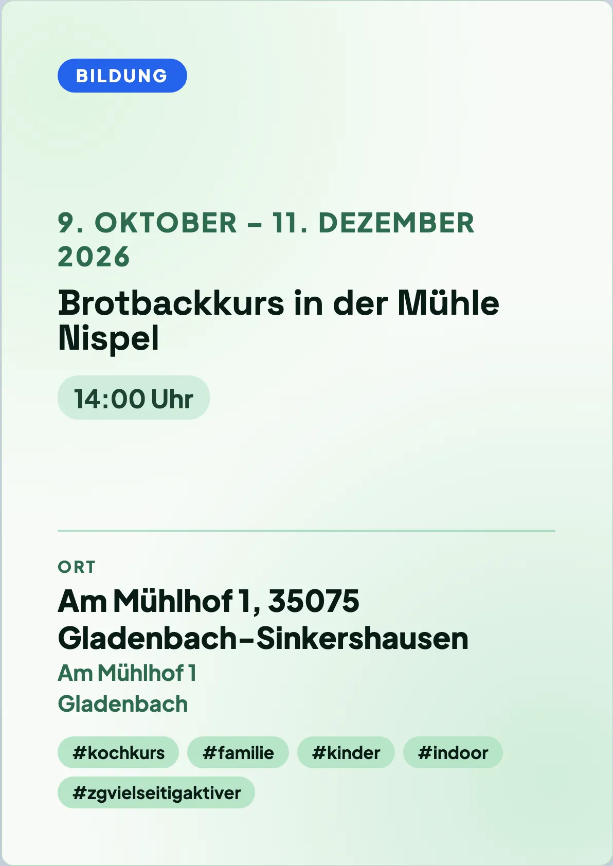 Veranstaltungsflyer