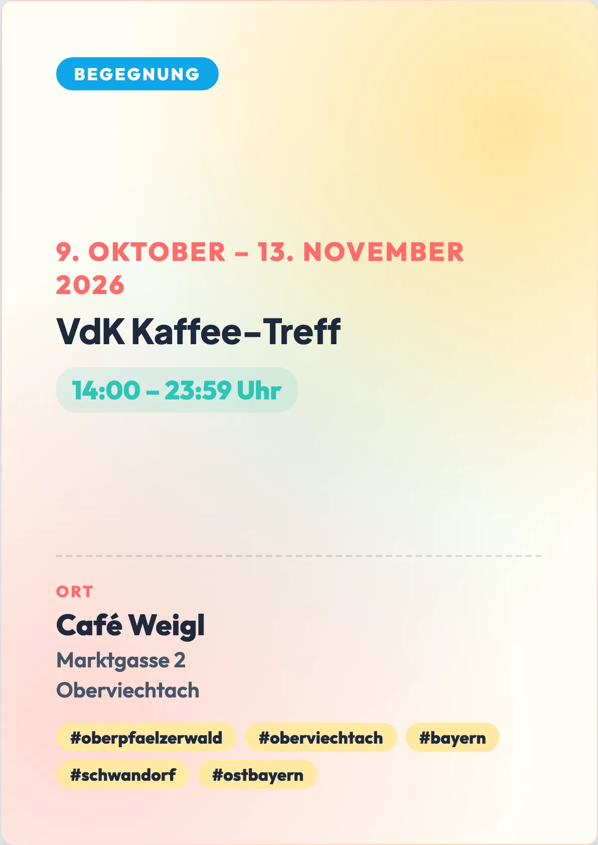 Veranstaltungsflyer