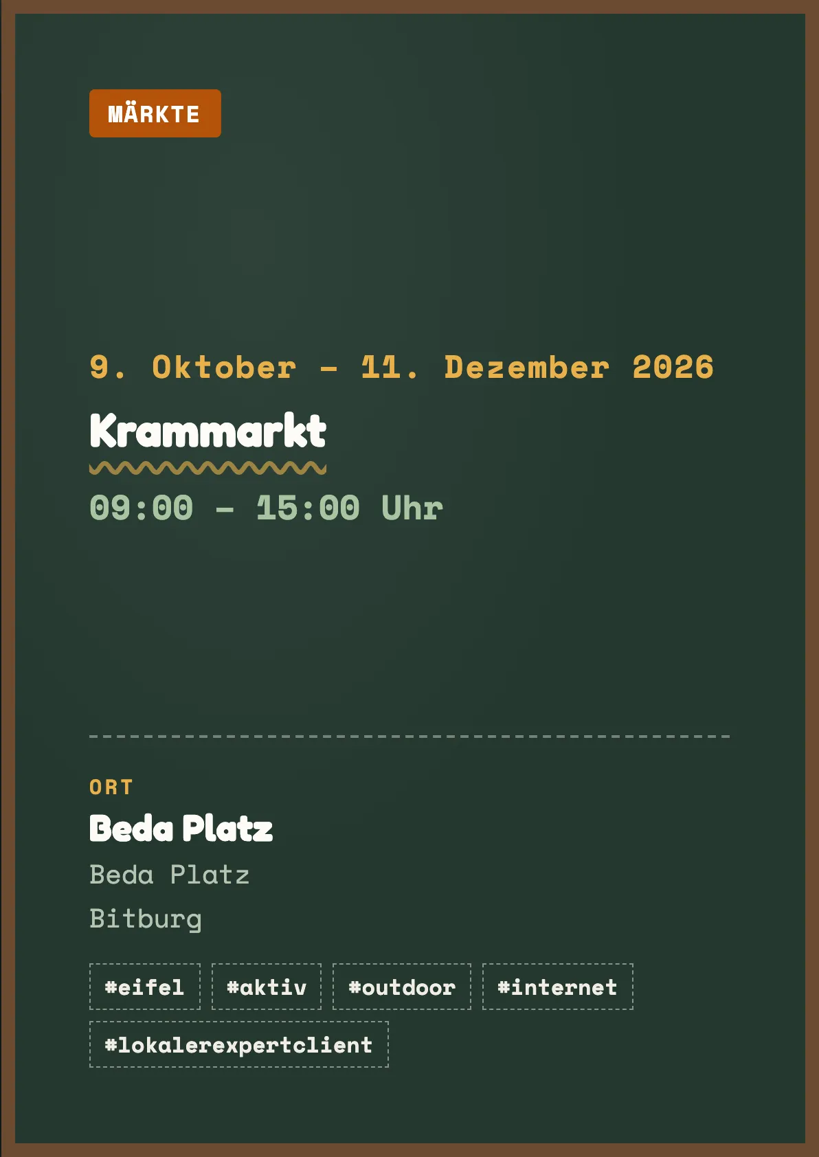 Veranstaltungsflyer