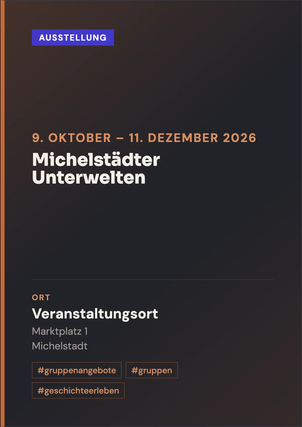 Veranstaltungsflyer