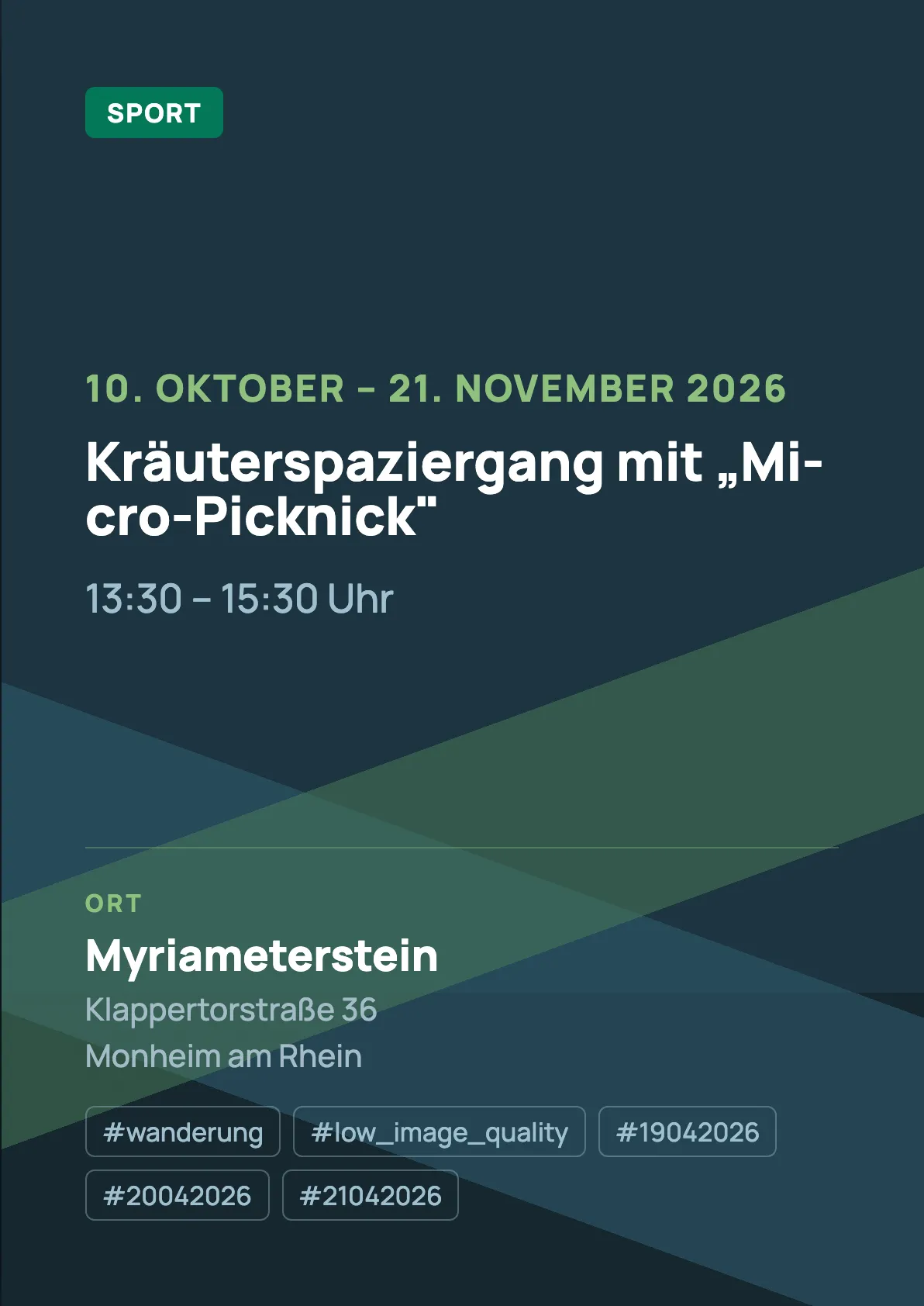 Veranstaltungsflyer