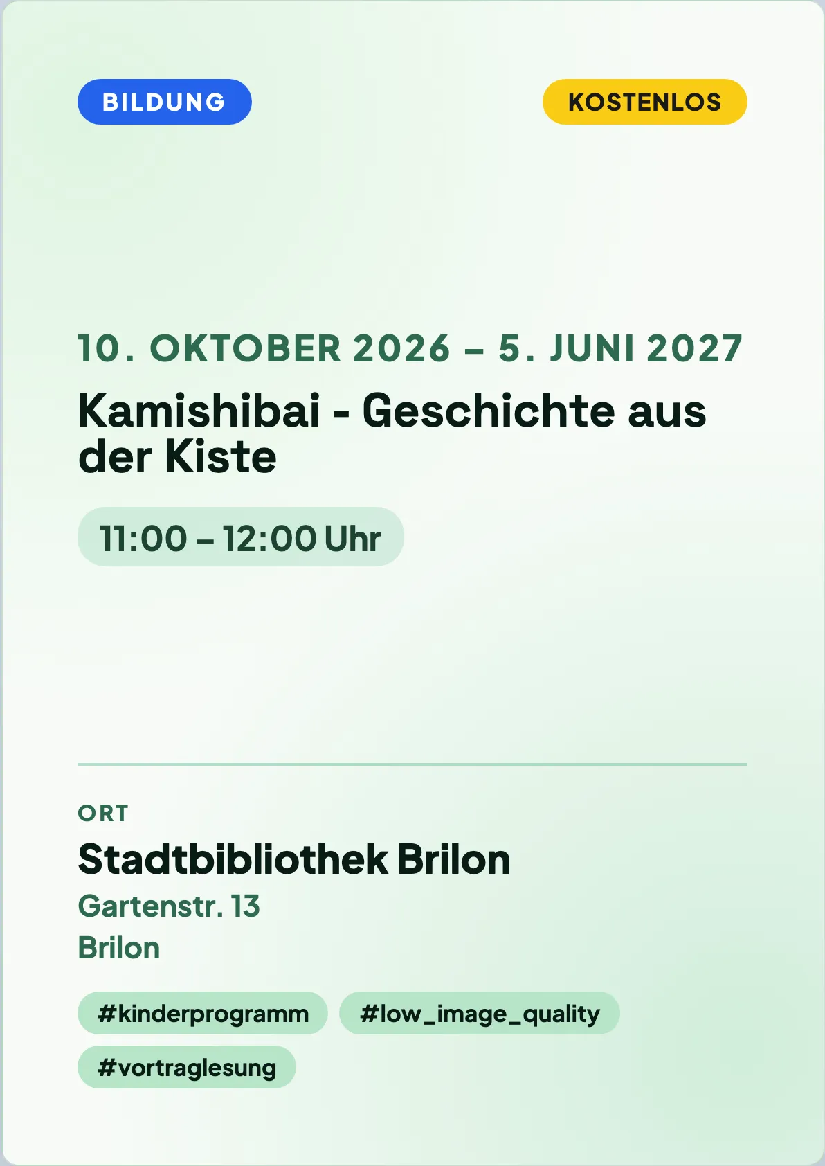 Veranstaltungsflyer