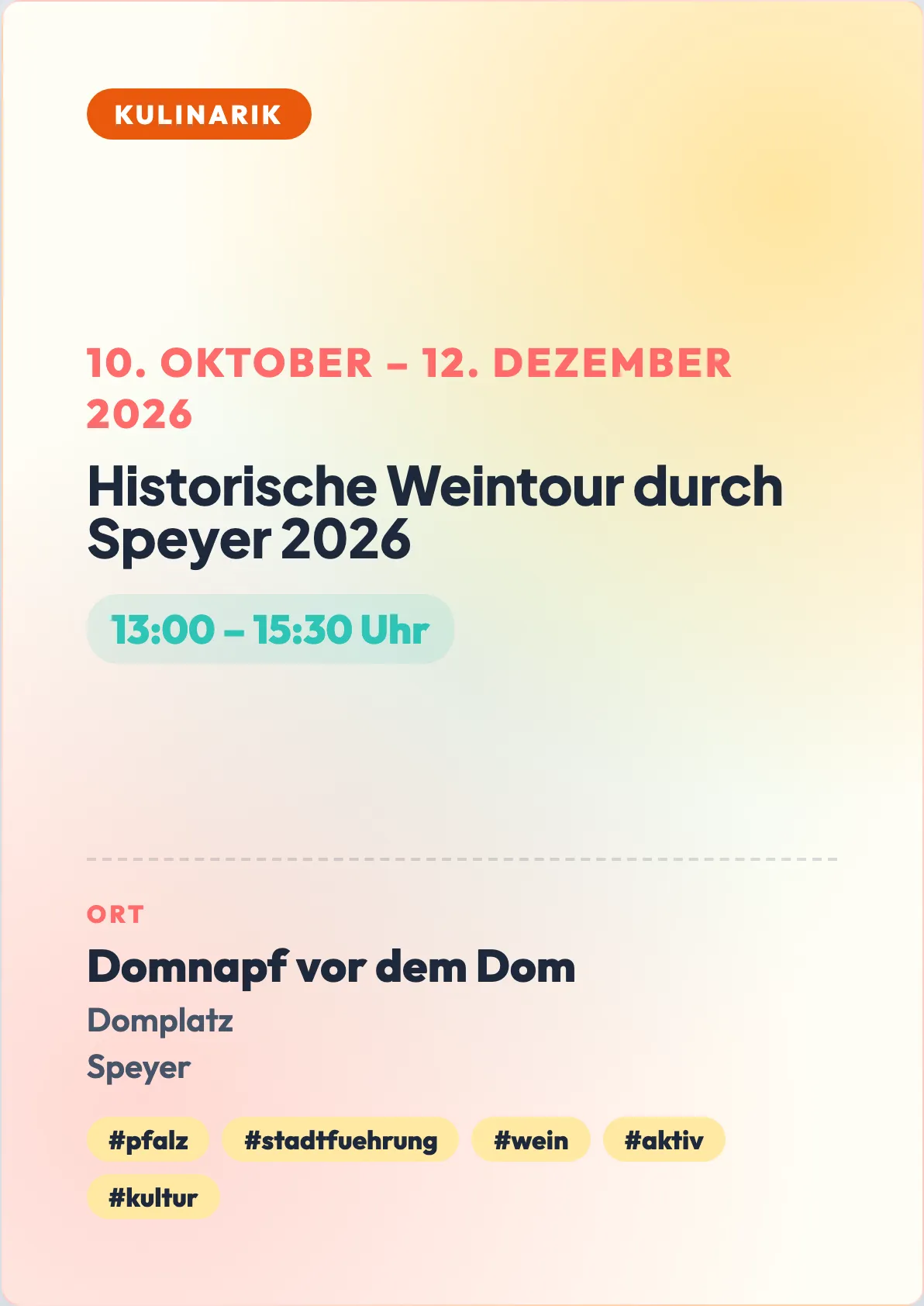 Veranstaltungsflyer